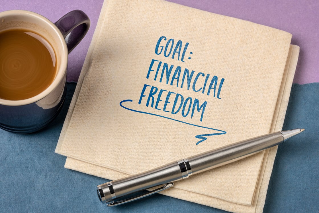 financial freedom - goal setting concept